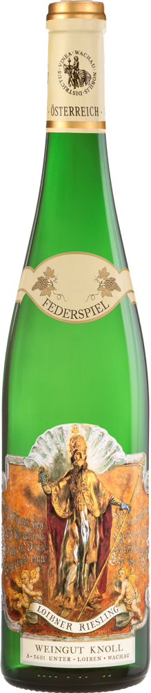 2023 Riesling Loibner, Federspiel, Weingut Knoll, Wachau bottle shot.