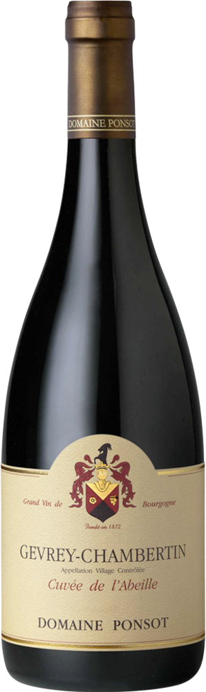 2023 Gevrey-Chambertin Cuvée de l'Abeille, Domaine Ponsot bottle shot.