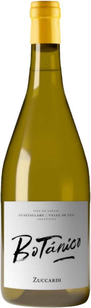 2021 Zuccardi Botánico Gualtallary Chardonnay bottle shot.