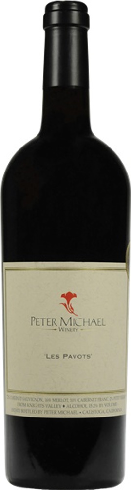 2019 Les Pavots Estate Cabernet, Peter Michael, Knights Valley bottle shot.