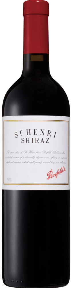 2002 St Henri Shiraz, Penfolds, South Australia bottle shot.