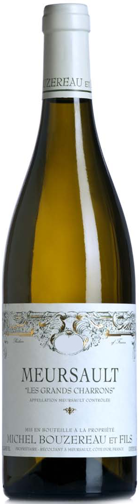 2023 Meursault Les Grands Charrons, Michel Bouzereau bottle shot.