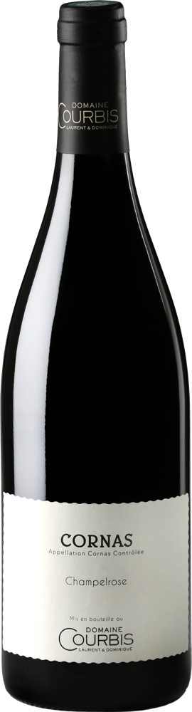 2021 Cornas Champelrose, Domaine Courbis  bottle shot.