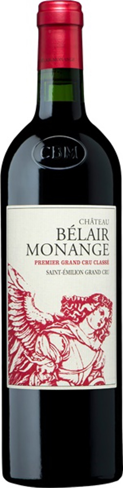 2020 Château Bélair-Monange, 1er Grand Cru Classé St-Emilion bottle shot.