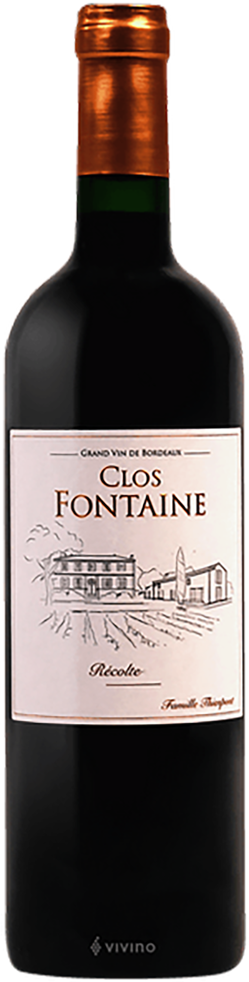 2022 Château Clos Fontaine, Cotes de Francs