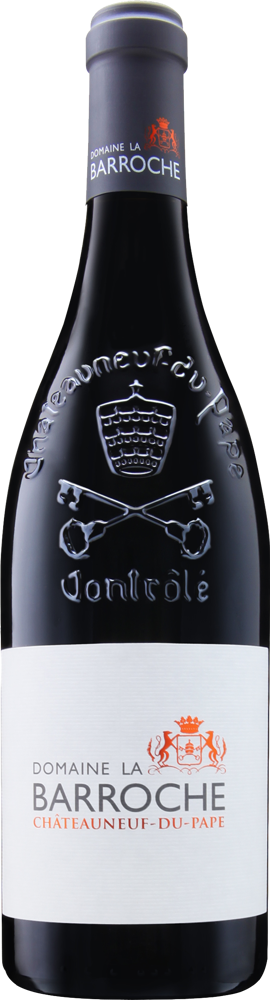 2017 Châteauneuf-du-Pape, Signature, Domaine La Barroche bottle shot.