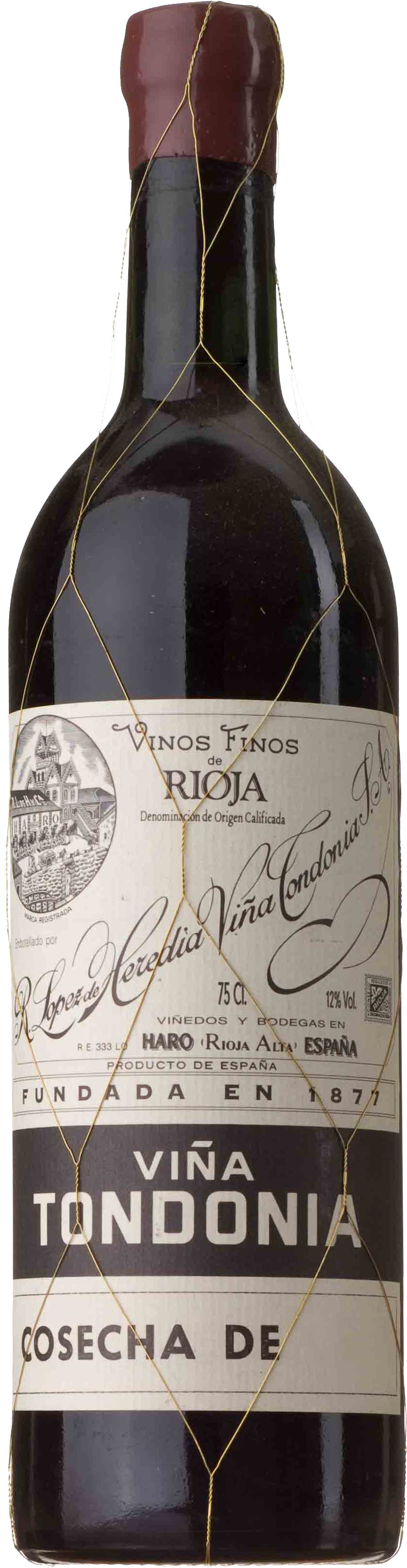 1995 Viña Tondonia Gran Reserva, Rioja Alta, R. López Heredia Viña Tondonia