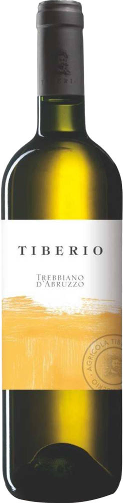 2020 Trebbiano, Tiberio, Abruzzo bottle shot.