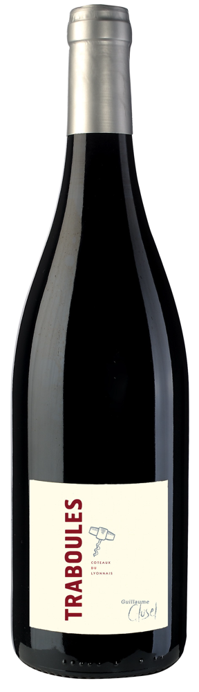 2020 Côteaux du Lyonnais Traboules Rouge, Guillaume Clusel bottle shot.
