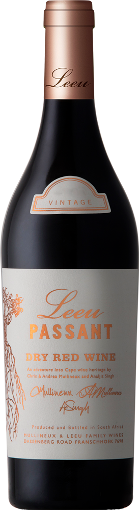 2018 Leeu Passant Dry Red, Mullineux bottle shot.