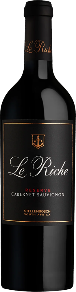 2021 Le Riche Cabernet Sauvignon Reserve bottle shot.
