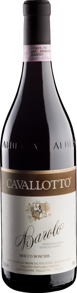 2017 Barolo Bricco Boschis, Cavallotto, Piedmont bottle shot.