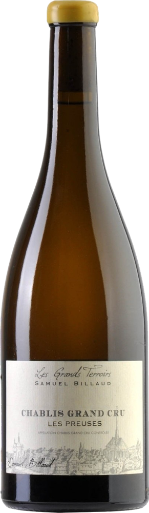 2023 Chablis Grand Cru Les Preuses, Samuel Billaud bottle shot.