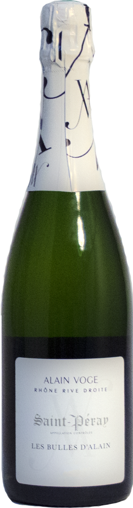 2017 Saint-Péray, Bulles d'Alain, Domaine Alain Voge bottle shot.