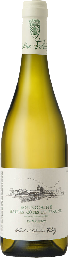 2020 Hautes-Côtes-de-Beaune Blanc En Vallerot, Domaine Felettig bottle shot.