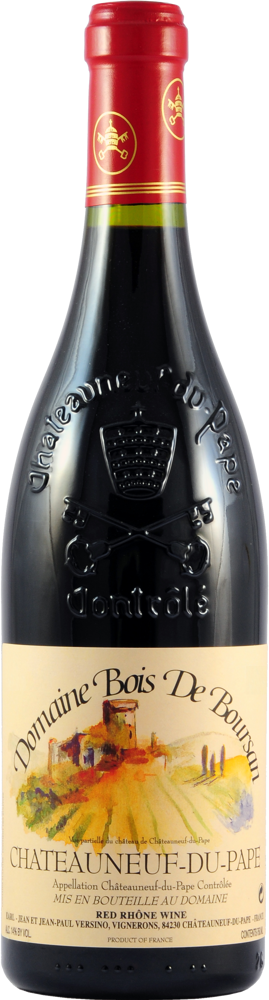 2015 Châteauneuf-du-Pape, Tradition, Domaine Bois de Boursan bottle shot.