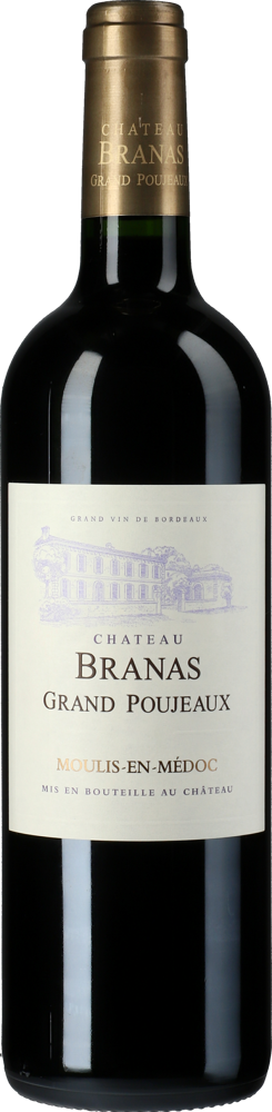 2020 Château Branas Grand Poujeaux, Moulis-en-Médoc bottle shot.