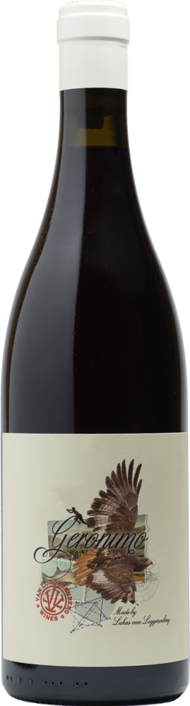 2022 Cinsault 'Geronimo', Lukas van Loggerenberg bottle shot.