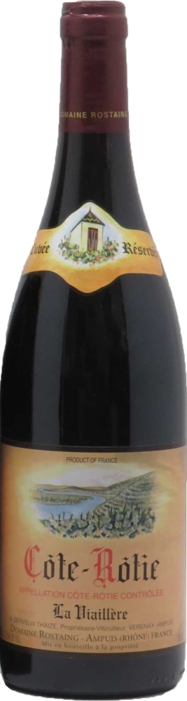 2022 Côte-Rôtie La Viaillère, Domaine Rostaing bottle shot.