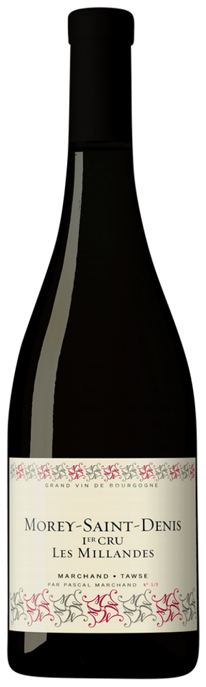 2023 Morey-Saint-Denis 1er Cru Les Millandes, Marchand-Tawse bottle shot.