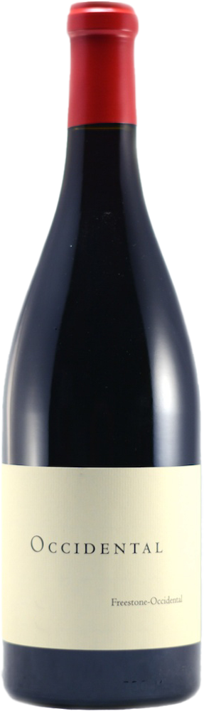 2023 Freestone-Occidental Pinot Noir, Occidental, Sonoma Coast bottle shot.