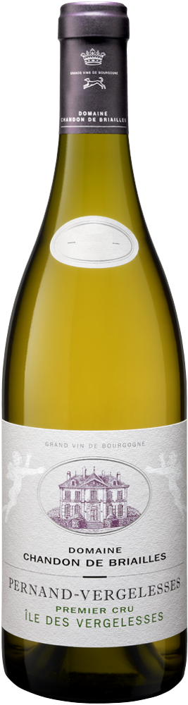 2019 Pernand-Vergelesses 1er Cru Île des Vergelesses Blanc, Chandon de Briailles bottle shot.
