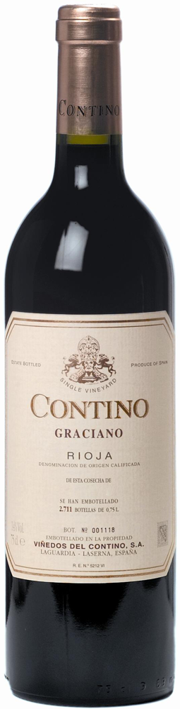 2008 Graciano, Contino, Rioja bottle shot.