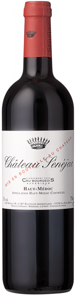 2020 Château Sénéjac, Haut-Médoc bottle shot.