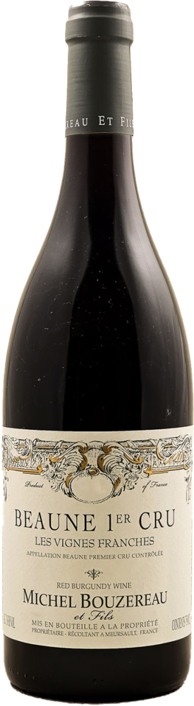 2021 Beaune 1er Cru Vignes Franches, Michel Bouzereau bottle shot.