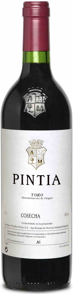 2016 Pintia, Vega-Sicilia, Toro bottle shot.