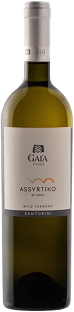 2024 Wild Ferment Assyrtiko, Gaia, Santorini bottle shot.