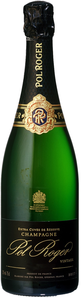 2018 Vintage Brut, Pol Roger bottle shot.