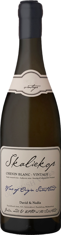 2023 Skaliekop Chenin Blanc, David & Nadia, Swartland bottle shot.