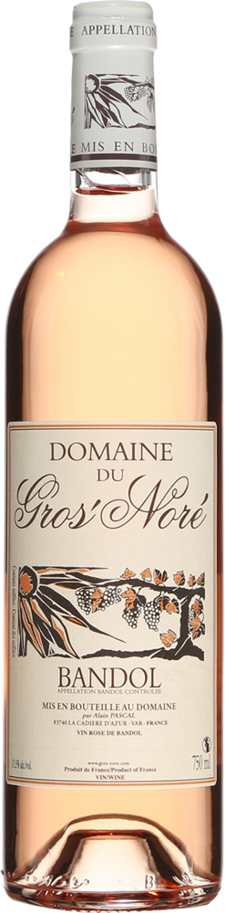 2024 Bandol Rosé, Domaine du Gros' Noré bottle shot.