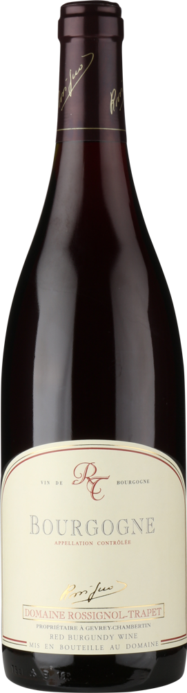 2020 Bourgogne Rouge, Domaine Rossignol-Trapet bottle shot.
