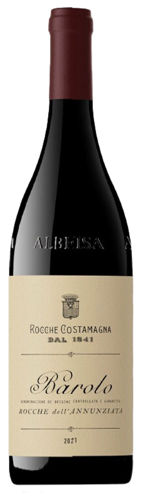 2021 Barolo Rocche dell'Annunziata, Rocche Costamagna bottle shot.