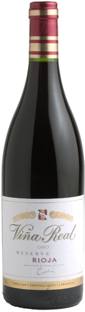 2005 Viña Real Reserva, CVNE, Rioja bottle shot.