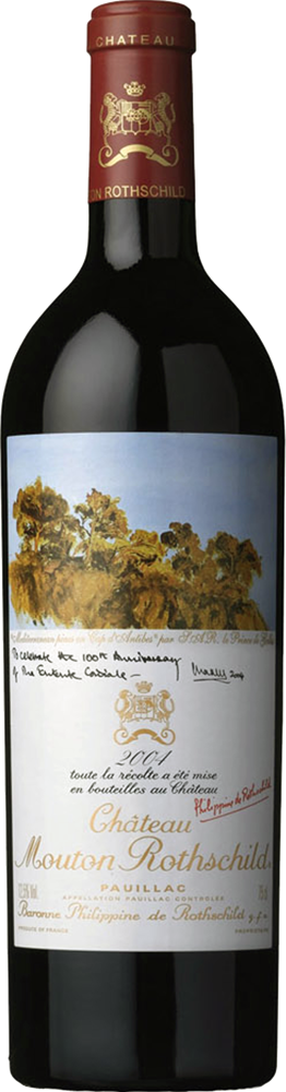 2004 Château Mouton-Rothschild, 1er Cru Pauillac bottle shot.