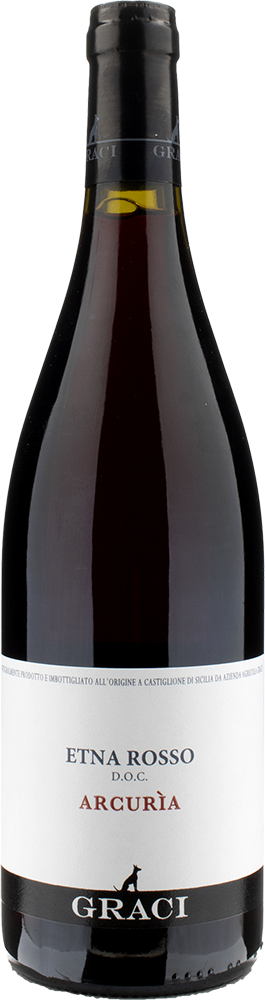 2021 Etna Rosso Arcurìa, Graci, Sicily bottle shot.