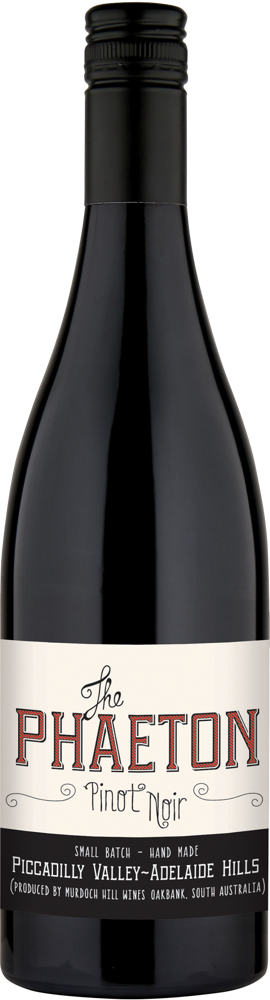2021 Phaeton Pinot Noir, Murdoch Hill, Adelaide Hills bottle shot.