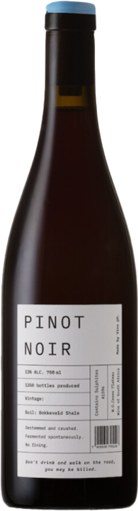 2021 Pinot Noir, Vino pH, Piekenierskloof bottle shot.