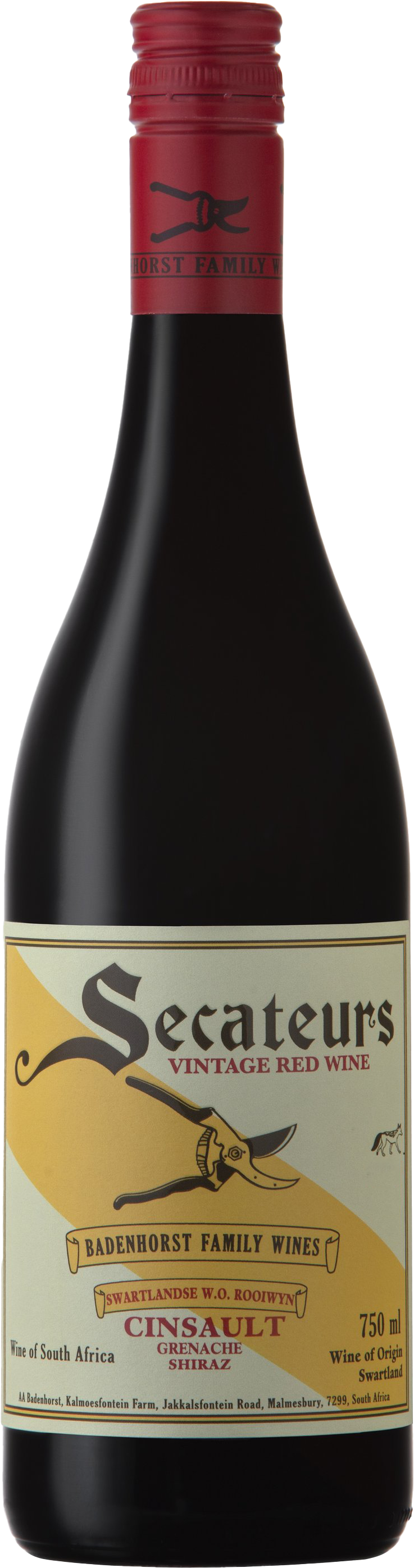 2021 Secateurs Red Blend, AA Badenhorst