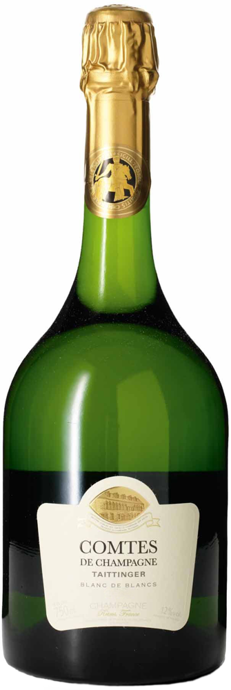 2011 Comtes de Champagne Blanc de Blancs Brut, Taittinger bottle shot.