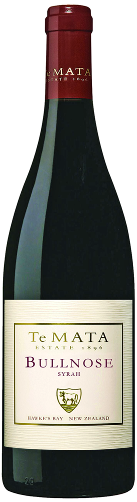 2023 Bullnose Syrah, Te Mata, Hawkes Bay bottle shot.
