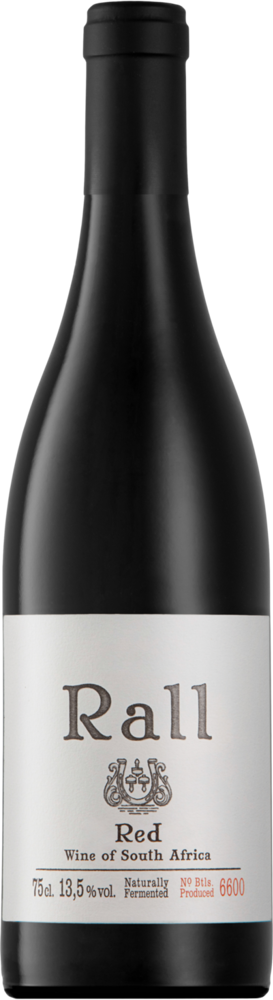 2021 Rall Red, Rall Wines, Swartland bottle shot.