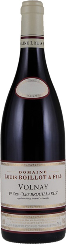 2021 Volnay 1er Cru Les Brouillards, Louis Boillot bottle shot.
