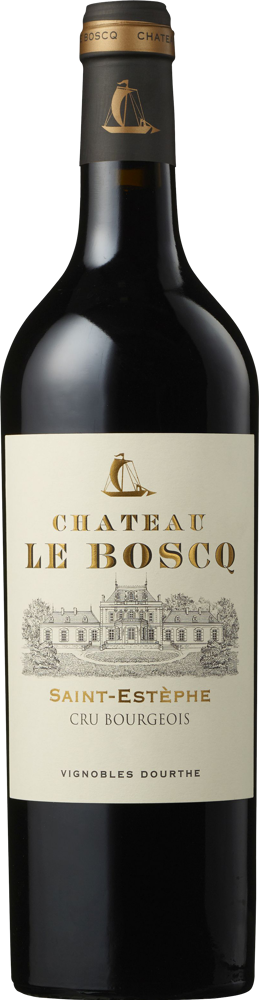 2022 Château Le Boscq, Cru Bourgeois St-Estèphe bottle shot.