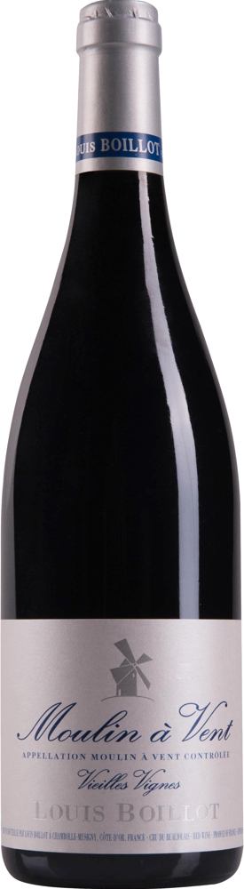 2023 Moulin-à-Vent, Vieilles Vignes, Louis Boillot bottle shot.