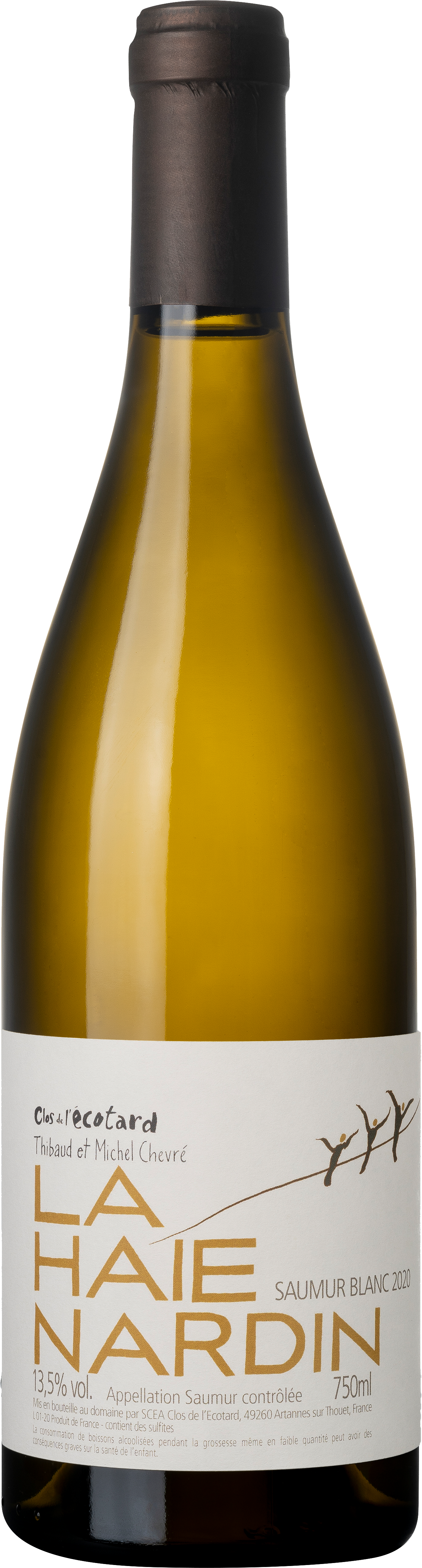 2020 La Haie Hardin Saumur Blanc, Clos de L'Ecotard, Thibaud & Michel Chevré