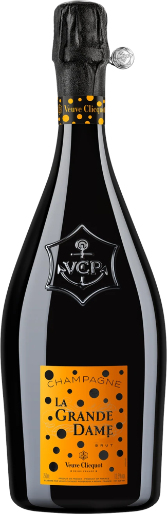 2012 La Grande Dame, Veuve Clicquot x Yayoi Kusama bottle shot.